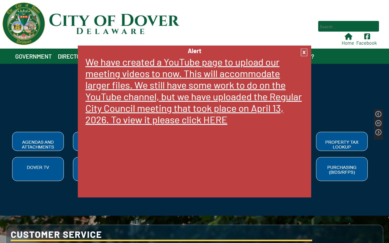 City of Dover official website