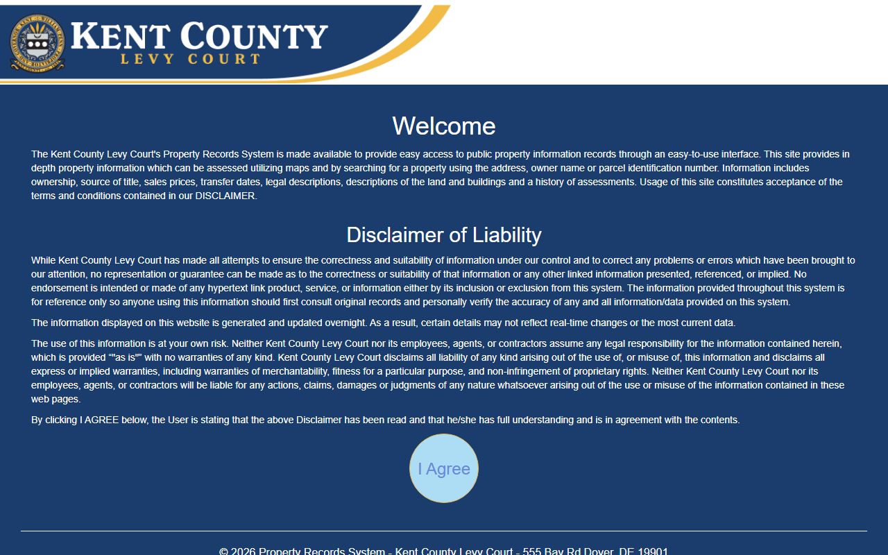 Kent County property records search portal