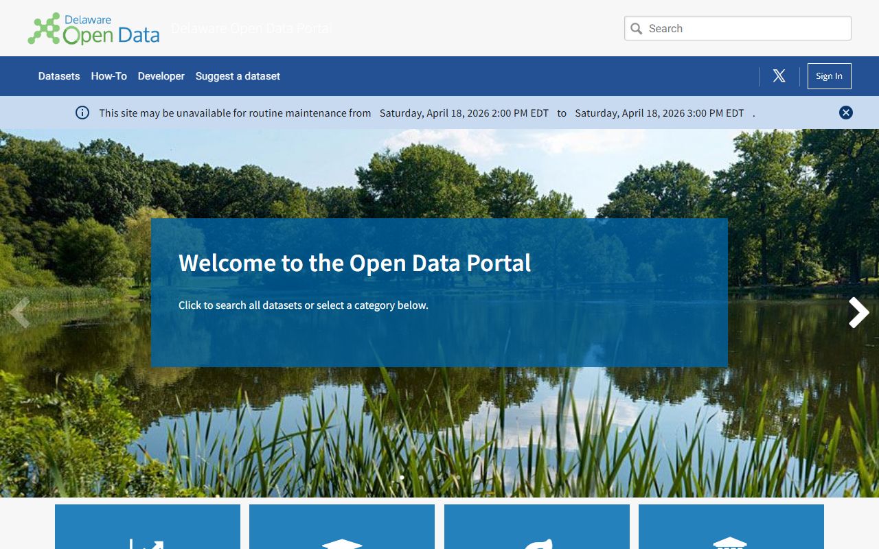 Delaware Open Data Portal for property records